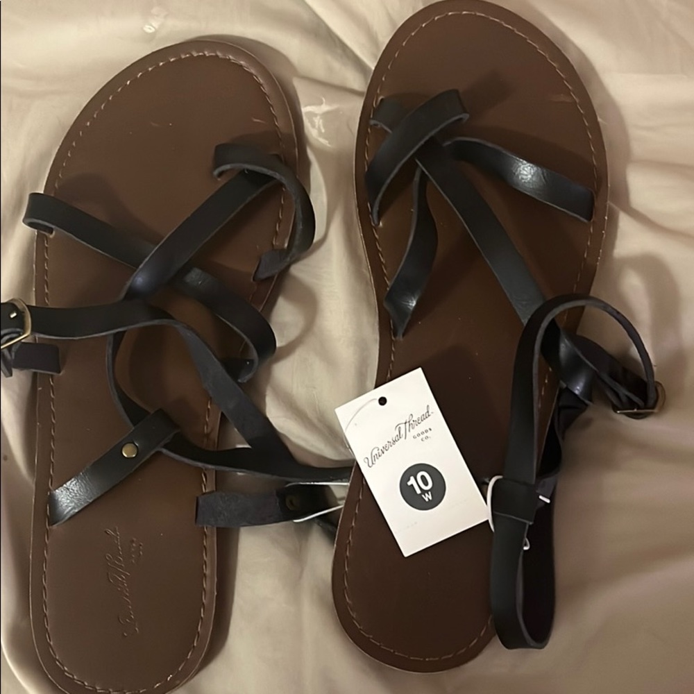 Black strappy sandals